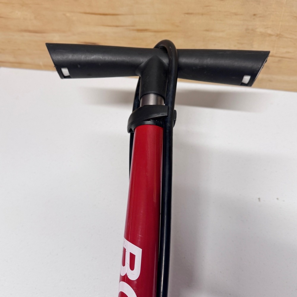 Bontrager Dual Charger Floor Pump Red High Pressure Volume Bike Setting - Picture 6 of 9